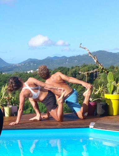 Chambre chez l'habitant avec piscine privative et vue panoramique sur la mer des caraïbes 3