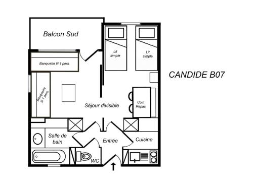 Appartement Méribel 1 pièce 4 personnes - FR-1-182-163 - image 3