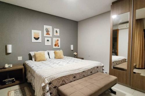 Flat no Crystal Place a 6 min do Flamboyant
