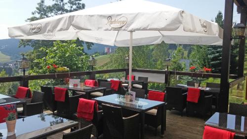 陽台/露台, Panorama Hotel Oberwiesenthal im Erzgebirge in 上維森塔爾