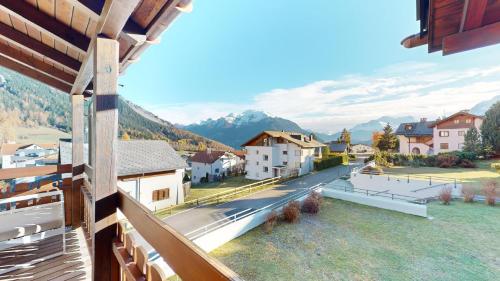 陽台/露台, Chalet-style maisonette with mountain view in 蘭奇蘭茲