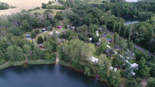 花園, Feriendorf am Flämingbad Bungalow (Feriendorf am Flamingbad Bungalow) in 科斯維格/安哈爾特
