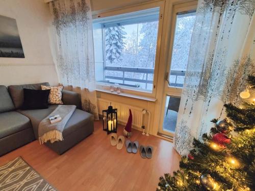 Spacious apartment with balcony and free WiFi in Ylikyla