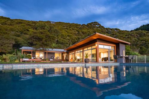 Exterior view, Okoro Villa in Nelson