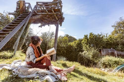 Vakantiewoning met sauna & hottub en zwempoel op Natuurterrein