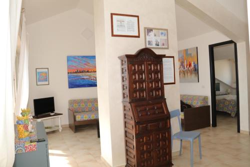 Közös társalgó / TV, Casa Fleres in Santa Teresa Di Riva