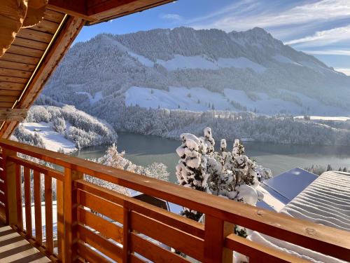 Chalet les Ecureuils Apartment Penthouse Suite in Crésuz, Schweiz