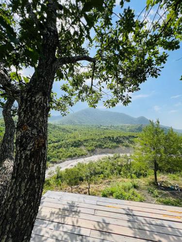 Uitzicht, Lady and Bear GH in Lahich