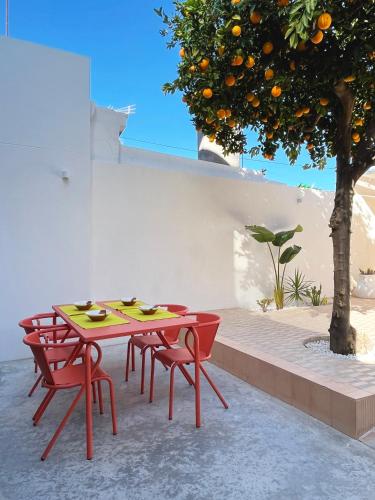 Design & art, patio with orange tree, near Seville