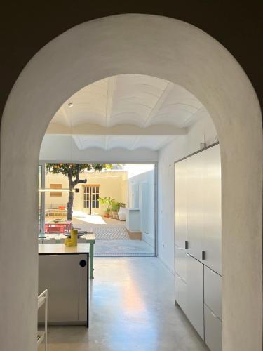 Design & art, patio with orange tree, near Seville