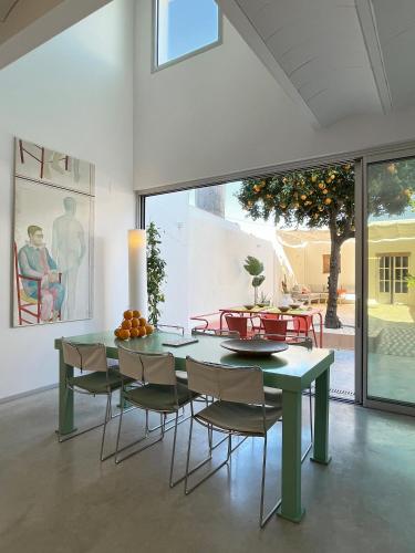Design & art, patio with orange tree, near Seville