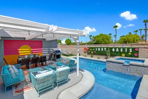 Indyoasis: Pool*spa*games*bbq*4br2ba. Wlk2festivls - Califórnia