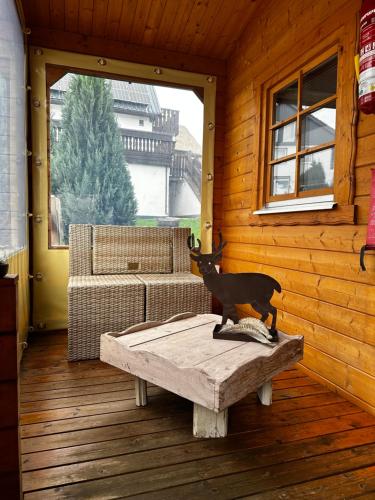 Erkély/terasz, Glamping Hütte Hygge (Glamping Hutte Hygge) in Neuastenberg