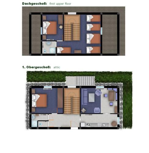 3 bedrooms, 5 beds