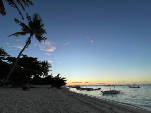 Beach, Tribal Huts Community in Malapascua Island