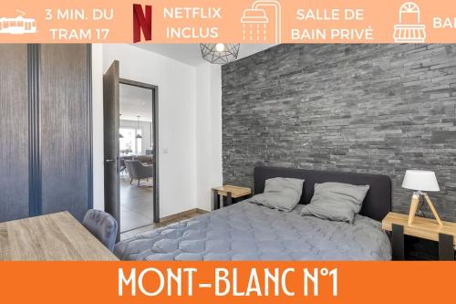 ZenBNB / Mont-Blanc n°1 / Colocation / Tram 17 - Location saisonnière - Annemasse