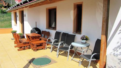 Балкон, Ferienhaus Manoury am Klosterbrunnen in Вальдек