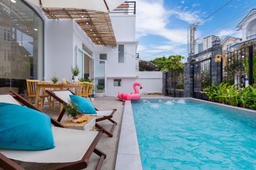 Balcony/terrace, Sea Villa C8 - Free Karaoke + Bida - Gan Bien Bai Sau in Vung Tau