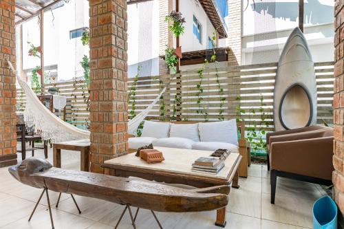 Balcony/terrace, Casa Toquinho beira rio Px Porto de galinhas ipojuca in Ipojuca
