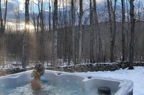 Chalet, New Hot Tub, 5 min to Windham skiing in Hensonville, USA