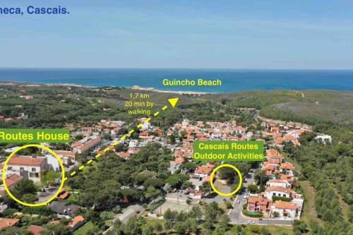 Közeli látványosságok, Cascais Surf & Nature Home with Terrace & Yoga Gym near Guincho Beach 2 to 6 Guests in Charneca