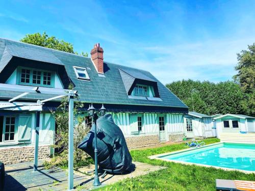 Longere avec piscine 35 min de Deauville