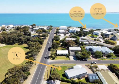 Town Central on Ryan 100m to beach and Main Street, Robe