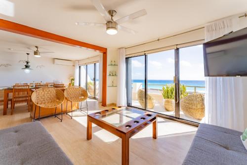 Amazing Caribbean Ocean view at Villas Marlin in Cancun, Cancún (Foto 10)