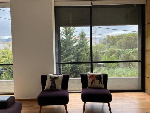 Pleasant 1BR apt with green views - Jamhour