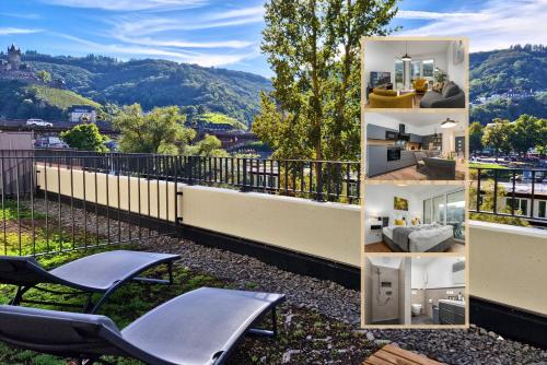 Vivamosel: Appartement mit Mosel & Burgblick - Balkon - Parken - Aufzug - Fahrradraum in Cochem, Deutschland