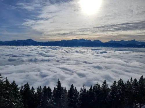 Gerlitzen, Kanzelhöhe, Über den Wolken, Haus Enzian in Deutschberg, Österreich