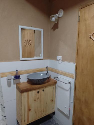 화장실, Eco del Cielo Apart (Cabaña con patio en 2 plantas para 4) (Eco del Cielo Apart (Cabana con patio en 2 plantas para 4)) in 라고 모케우에