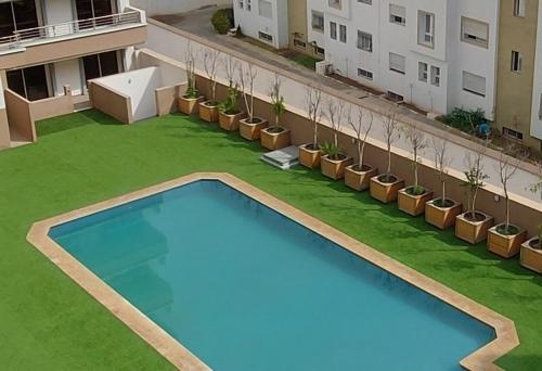 Appartement 120m2 vue panoramique sur la ville et baie d'Agadir - centre ville- avec piscine
