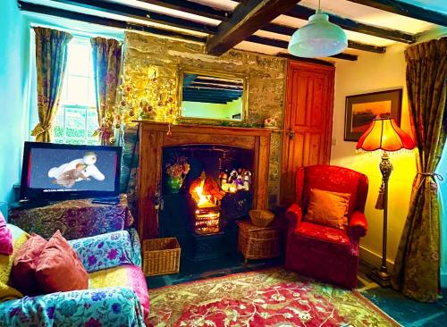 B&B Llanrhaeadr-ym-Mochnant - Castle Buildings Cottage1 - Bed and Breakfast Llanrhaeadr-ym-Mochnant