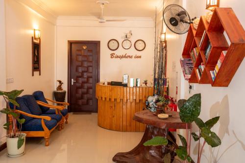 Lobby, Biosphere Inn in Baa Atoll