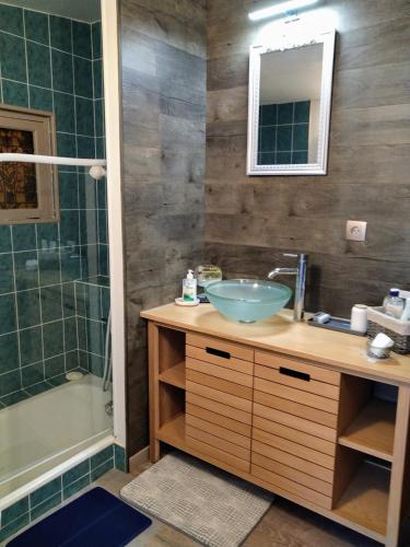 Shower, Rosemary Cottage in Saint-Martin-sur-Oreuse