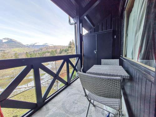 Balcony/terrace, Y'Hotes- Studio sur les hauteurs de st jeoire in Saint-Jeoire