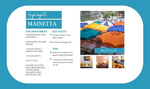 Mainetta Sea View Apartment with AC