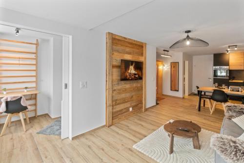 Appartement rénové avec vue panoramique et sauna Saas-Fee