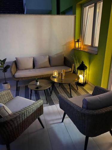 Rõdu/terrass, Studio apartman Aurora in Djakovo