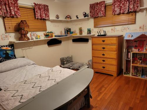 Lakefront Cabin in the Woods fully fenced yard in Elkhorn, USA