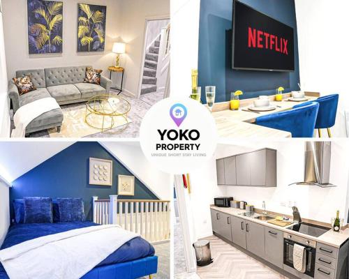 Luxury City Centre Apartment with Juliet Balcony, Fast Wifi and SmartTV with Netflix by Yoko Property - Aylesbury