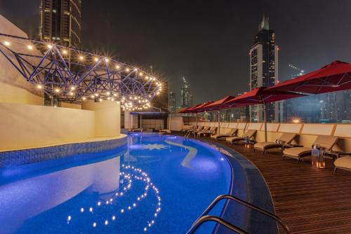 Swimming pool, LEVA Hotel and Suites Opposite Downtown in Sheikh Zayed Road