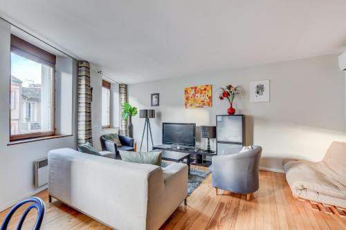 Duplex Tolosa - Pont-Neuf, Dôme de la Grave, 2 BDRs 85m2, AC, Free private car park 200m away - T3 85m2 avec clim, parking couvert gratuit à 200m, Тулуза (фото 10)