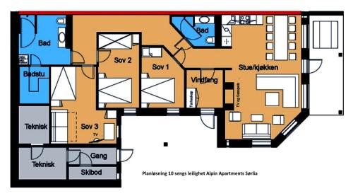 Three-Bedroom Apartment