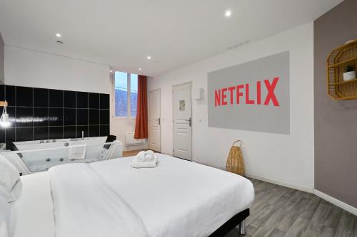 NG SuiteHome - Lille I Roubaix Centre I Grand Place - Balnéo - Netflix - Wifi