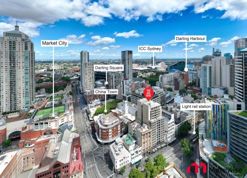 MetaWise Sydney CBD Haymarket Luxe 2Bed Penthouse Aqua - image 11