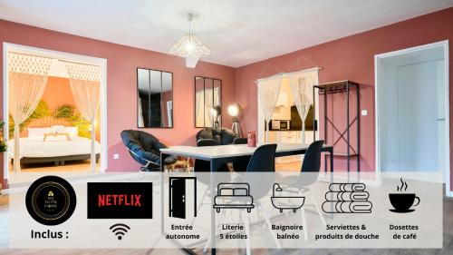 NG SuiteHome - Lille I Roubaix Barbieux I Montesquieu - Balnéo - Netflix - Wifi - Jardin - Location saisonnière - Roubaix