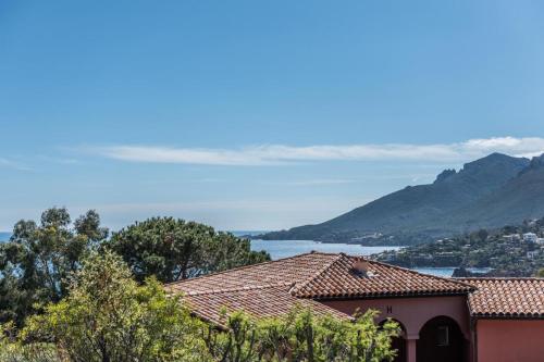 전망, Hübsch eingerichtetes Apartment Miramar mit großem Balkon, Pool, fussläufig zum Strand (Hubsch eingerichtetes Apartment Miramar mit großem Balkon, Pool, fusslaufig zum Strand) in 주앙-레-팽 시티 센터