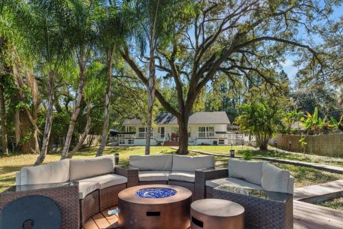 Hideout on the Hillsborough is a Gorgeous Renovated 3BR Pet Friendly Home on the Hillsborough River located in the North End of Seminole Heights in Tampa, USA